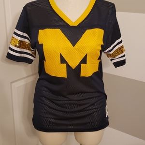 PINK U of MI jersey sz med